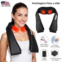 Massager Heat Deep 3D Kneading Pillow